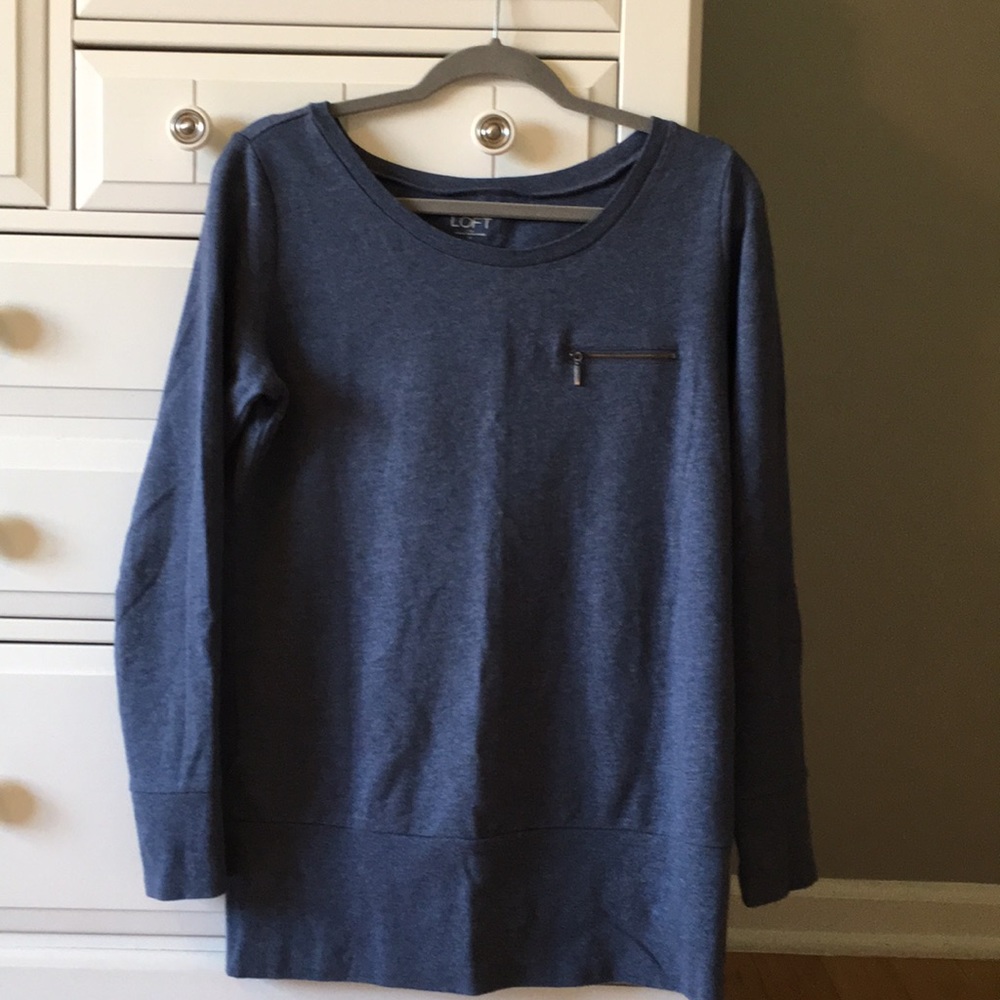 Loft Blue Sweatshirt Sz Medium